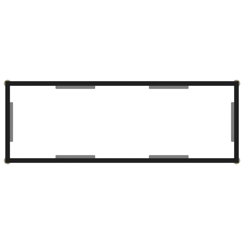 Console Table Transparent 100x35x75 cm Tempered Glass