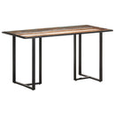 Dining Table 140 cm Solid Reclaimed Wood