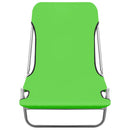 Folding Sun Loungers 2 pcs Steel and Fabric Green