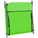 Folding Sun Loungers 2 pcs Steel and Fabric Green