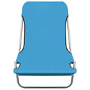 Folding Sun Loungers 2 pcs Steel and Fabric Blue