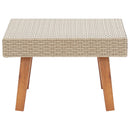 Garden Coffee Table Poly Rattan Beige
