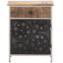 Bedside Cabinet 40x30x50 cm Rough Mango Wood