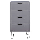 Drawer Cabinet Grey 45x39.5x90.3 cm Solid Pine Wood