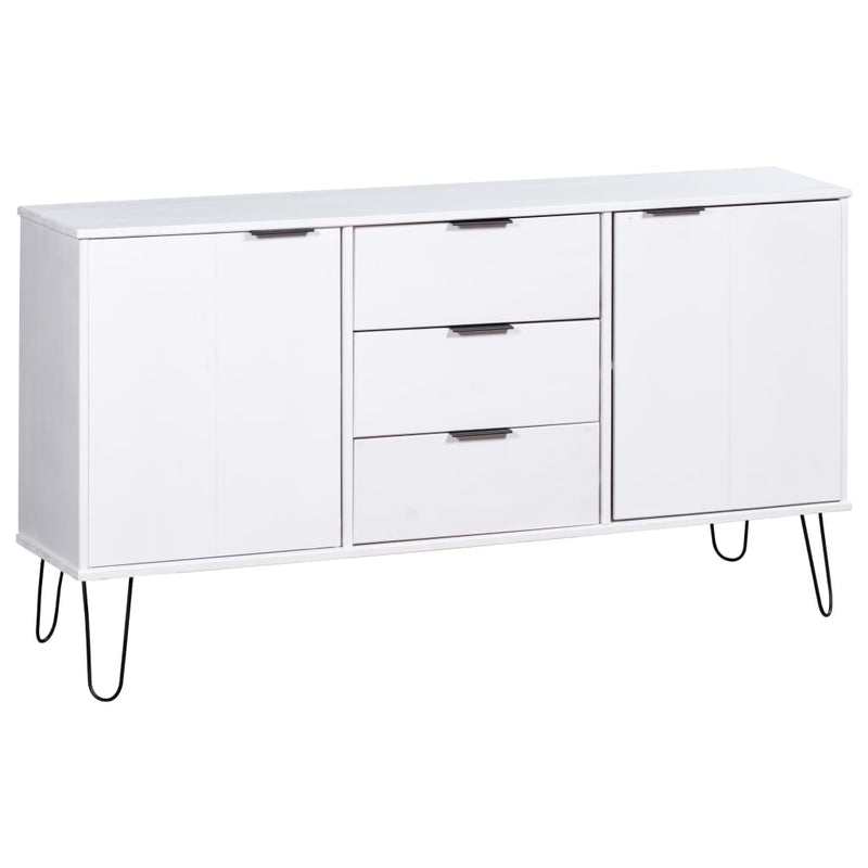 Sideboard New York Range White Solid Pine Wood