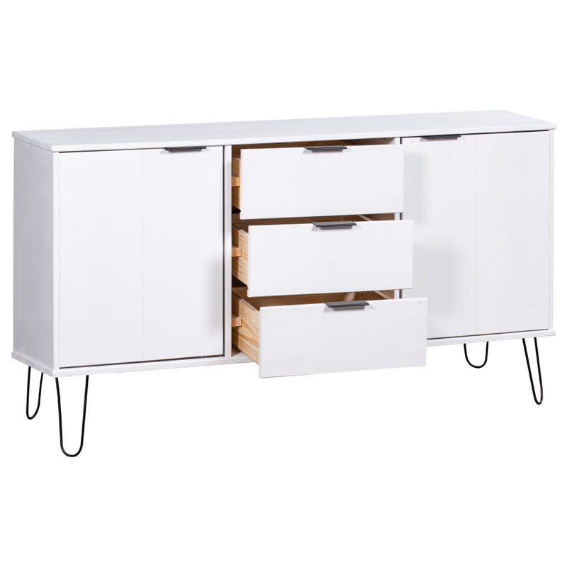 Sideboard New York Range White Solid Pine Wood