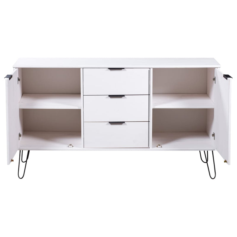 Sideboard New York Range White Solid Pine Wood