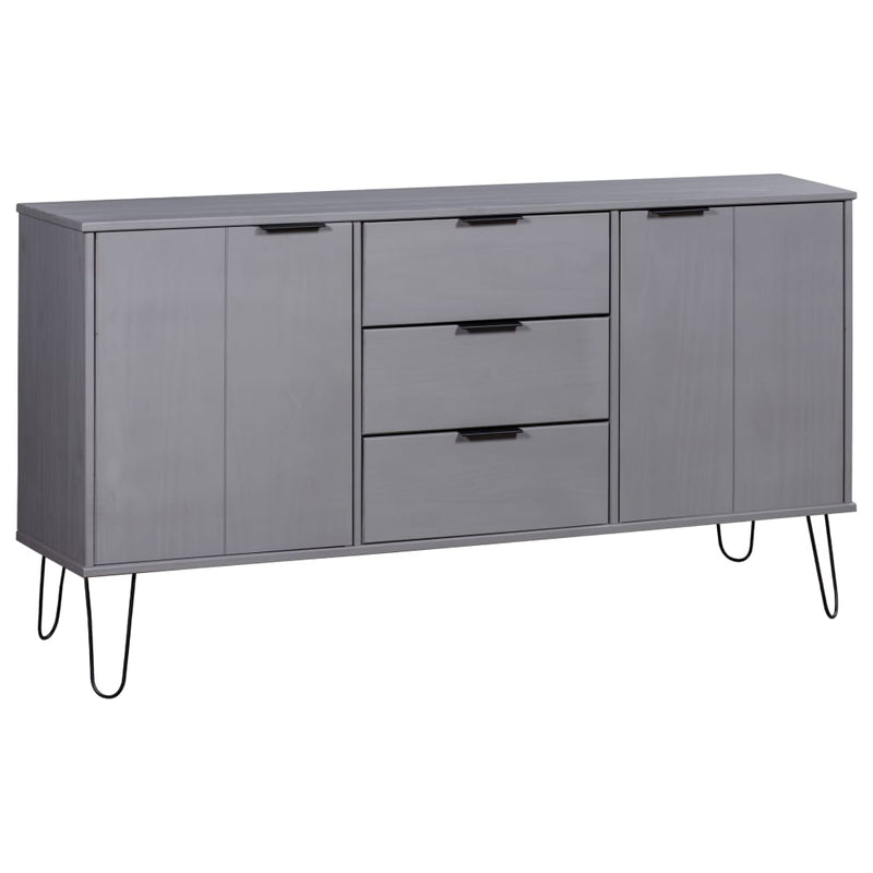 Sideboard New York Range Grey Solid Pine Wood