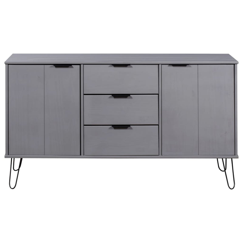 Sideboard New York Range Grey Solid Pine Wood