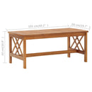 2 Piece Garden Lounge Set Solid Acacia Wood