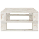 Garden Pallet Table White Wood