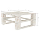 Garden Pallet Table White Wood