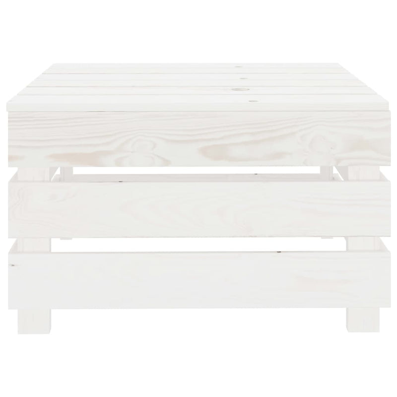 Garden Pallet Table White Wood