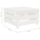 Garden Pallet Table White Wood