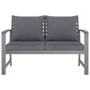 4 Piece Garden Lounge Set with Cushions Solid Acacia Wood