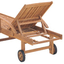 Sun Lounger Solid Teak Wood