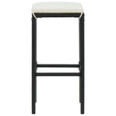 Bar Stools with Cushions 3 pcs Black Poly Rattan