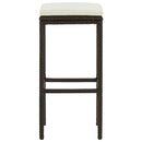 Bar Stools with Cushions 6 pcs Brown Poly Rattan