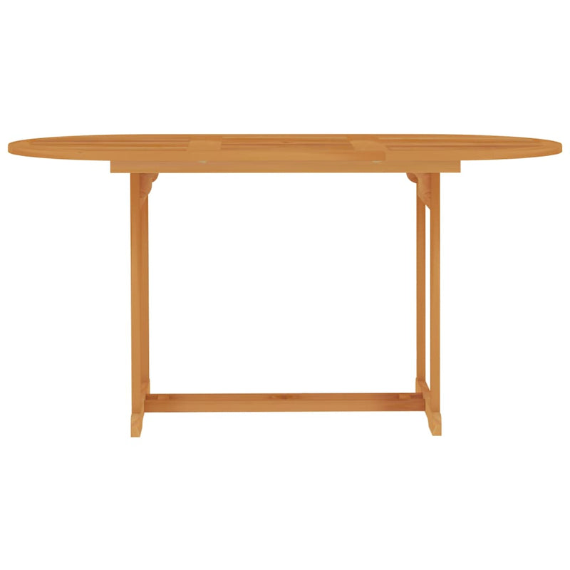 Garden Table 150x90x75 cm Solid Teak Wood