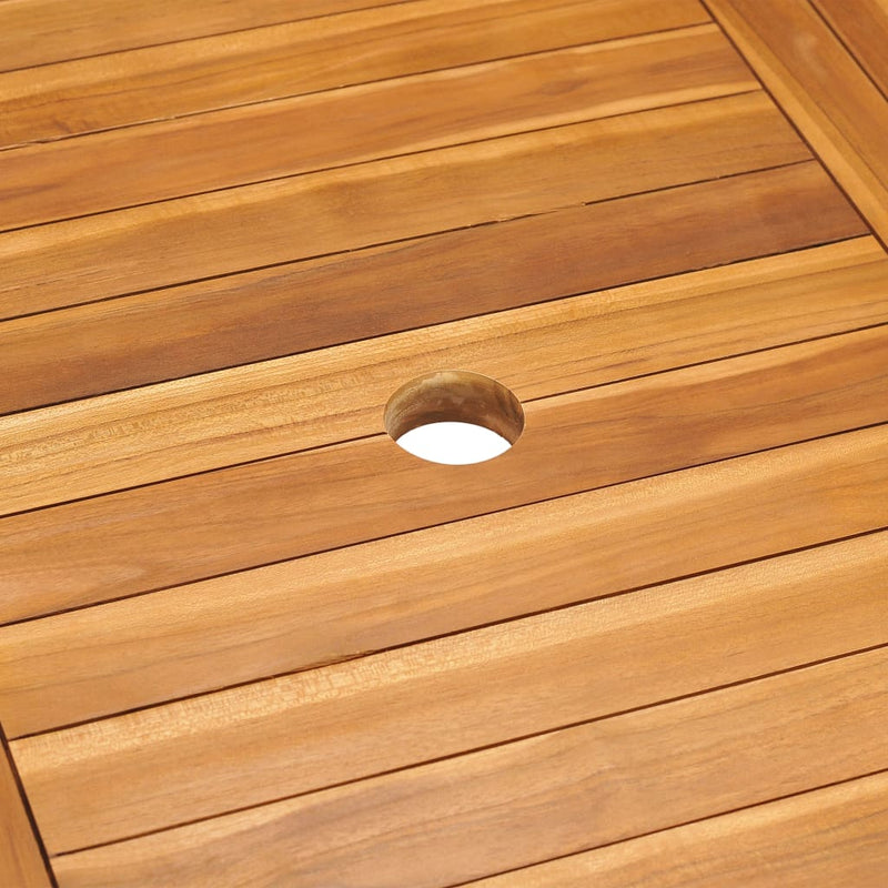 Garden Table 150x90x75 cm Solid Teak Wood