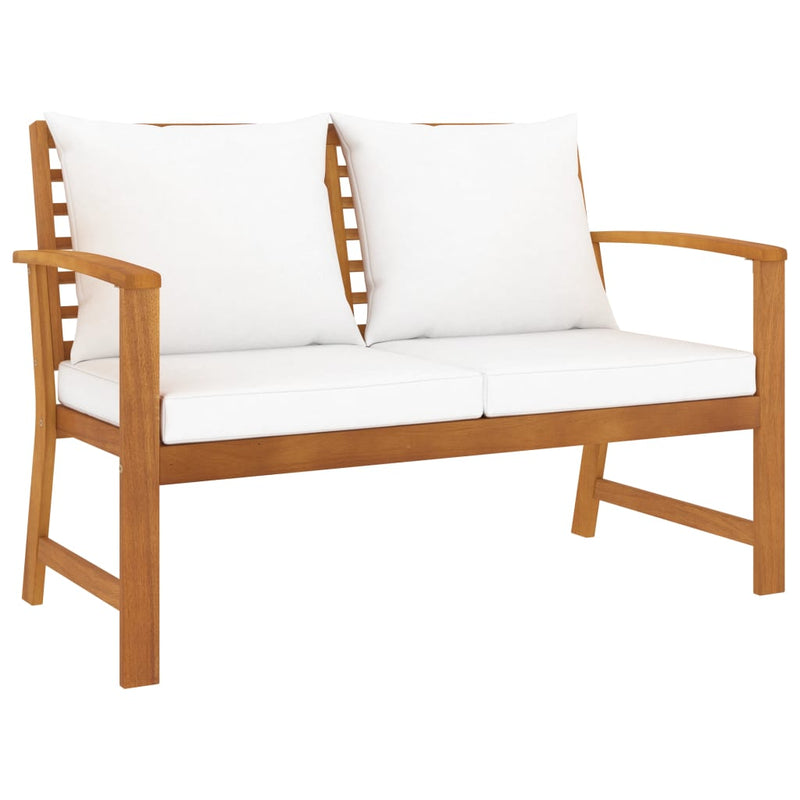 3 Piece Garden Lounge Set with Cushion Solid Acacia Wood