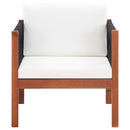 Garden Chair with cushion Solid Acacia Wood