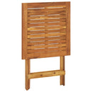 Folding Garden Table 60x60x75 cm Solid Acacia Wood