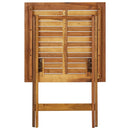 Folding Garden Table 60x60x75 cm Solid Acacia Wood