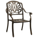 Garden Chairs 2 pcs Cast Aluminium Bronze
