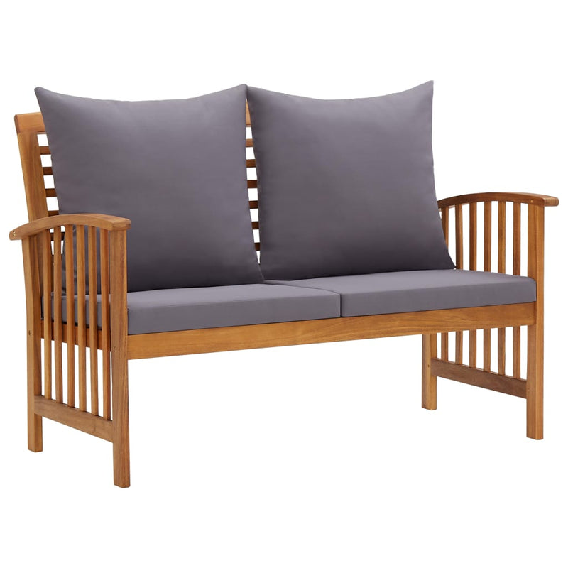 4 Piece Garden Lounge Set with Cushions Solid Acacia Wood (310258+310264)