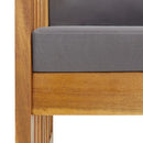 4 Piece Garden Lounge Set with Cushions Solid Acacia Wood (310258+310264)