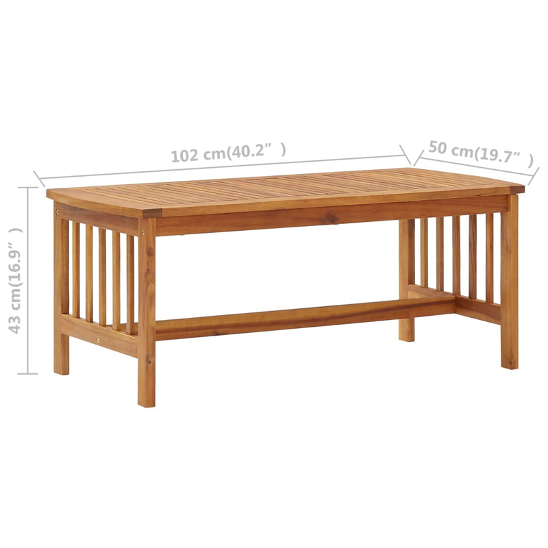 4 Piece Garden Lounge Set with Cushions Solid Acacia Wood (310258+310264)