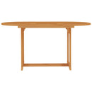 5 Piece Garden Dining Set Solid Teak Wood