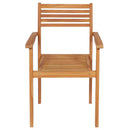 5 Piece Garden Dining Set Solid Teak Wood