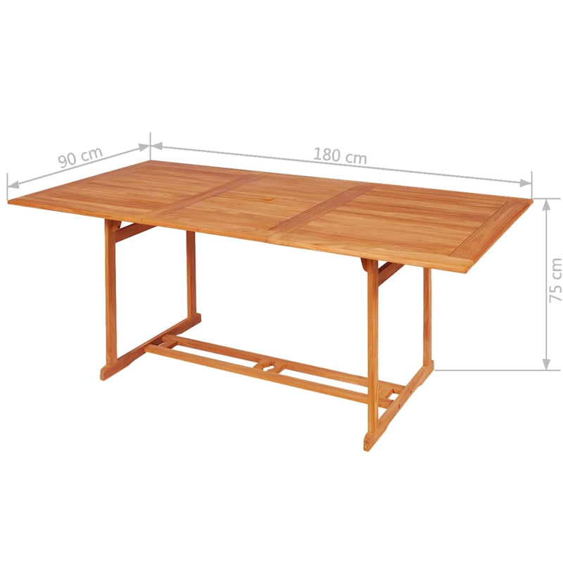 7 Piece Garden Dining Set Solid Teak Wood.