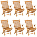 7 Piece Garden Dining Set Solid Teak Wood