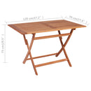 7 Piece Garden Dining Set Solid Teak Wood