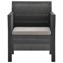 Garden Chair with Cushion PP Anthracite