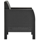 Garden Chair with Cushion PP Anthracite