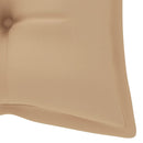 Folding Garden Bench with Cushion 118 cm Bamboo