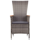 5 Piece Garden Dining Set Grey