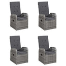 7 Piece Garden Dining Set Grey