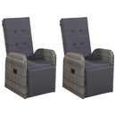 7 Piece Garden Dining Set Grey