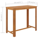 5 Piece Garden Bar Set with Cushions Brown.