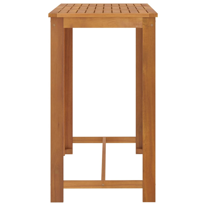 5 Piece Garden Bar Set with Cushions Brown