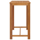 7 Piece Garden Bar Set with Cushions Brown