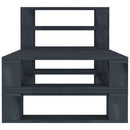 6 Piece Garden Pallet Lounge Set Wood Grey