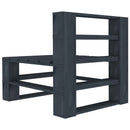 4 Piece Garden Pallet Lounge Set Wood Grey