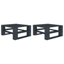 8 Piece Garden Pallet Lounge Set Wood Grey