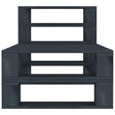 8 Piece Garden Pallet Lounge Set Wood Grey